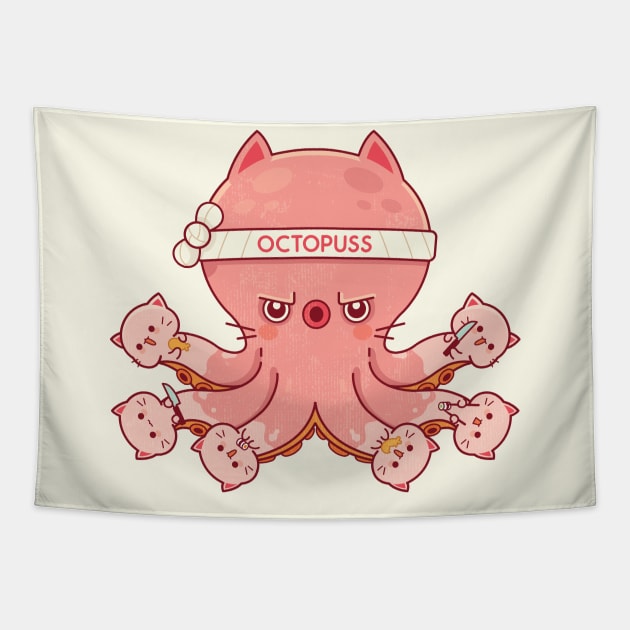 OctoPUSS Tapestry by Sam Potter Design