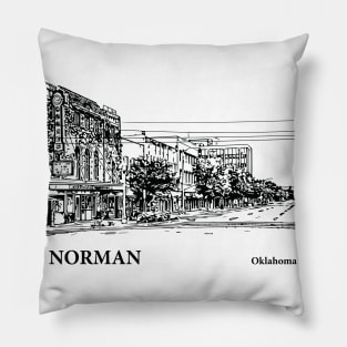 Norman Oklahoma Pillow