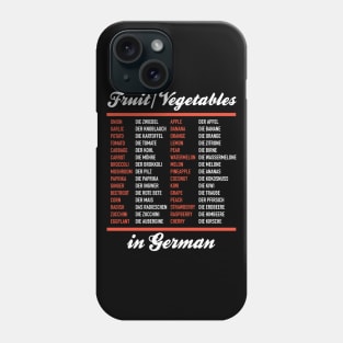 Veggies In German Phone Case