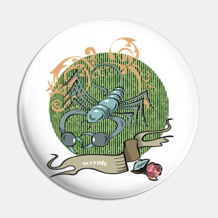 Scorpio zodiac Pin