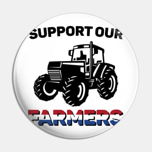 Support Our Farmers Pin