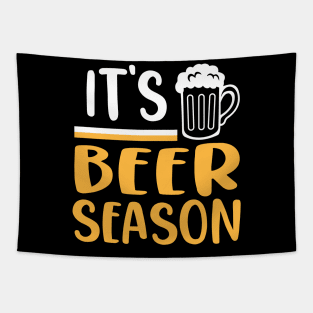 It's Beer Season, Funny Gift Idea for Beer Lovers Tapestry