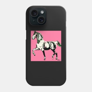 Horse :  The Pink Lady Walked By Phone Case