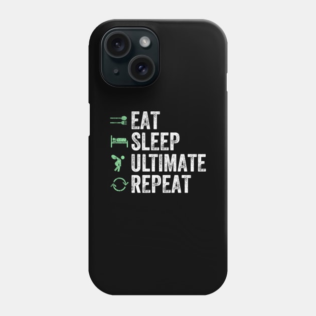 Eat sleep ultimate repeat Phone Case by captainmood
