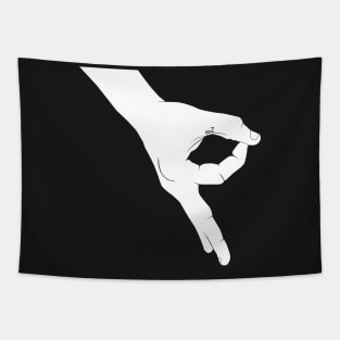 Finger circle game Tapestry