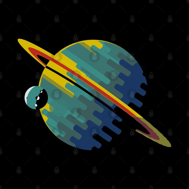 The Planet Saturn by SPAZE