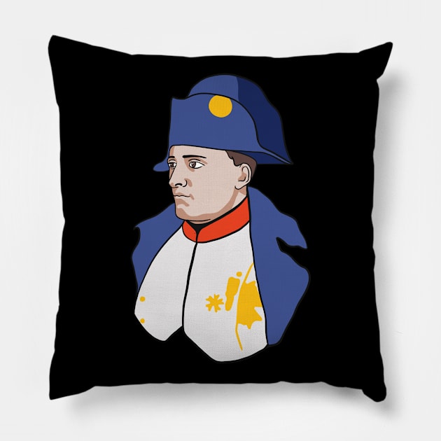 Napoleon Portrait Closeup Pillow by isstgeschichte