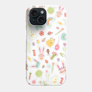 Colorful Easter Clipart Pattern Phone Case