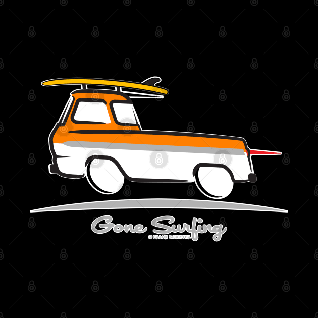 Ford Econoline Pickup Truck Gone Surfing by PauHanaDesign