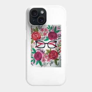 Floral glasses Phone Case