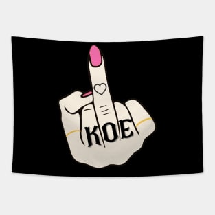 KOE (Wetzel) Woman_s Middle Finger Active Tapestry