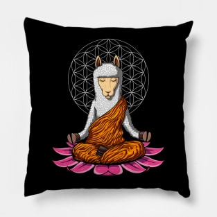 Llama Buddha Meditation Pillow