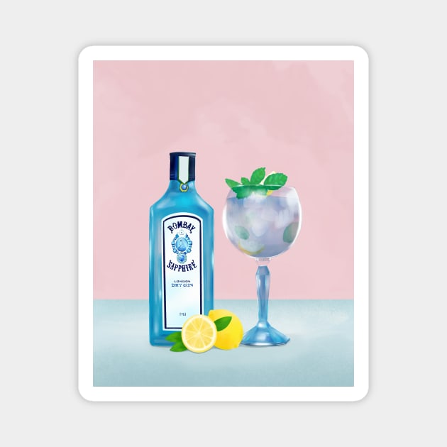 Gin Tonic Magnet by Petras