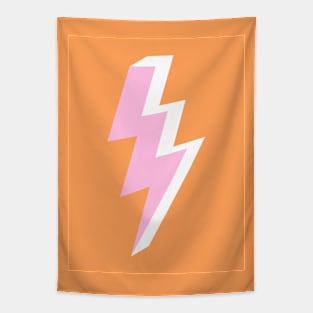 Pink and Orange Lightning Bolt Triple Tapestry