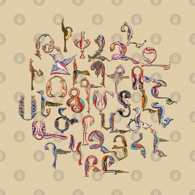 Armenian Birds Alphabet by Peter Awax