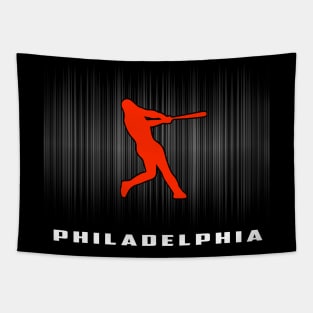 Philadelphia Retro Baseball Souvenir I Love Philly Men Women Tapestry