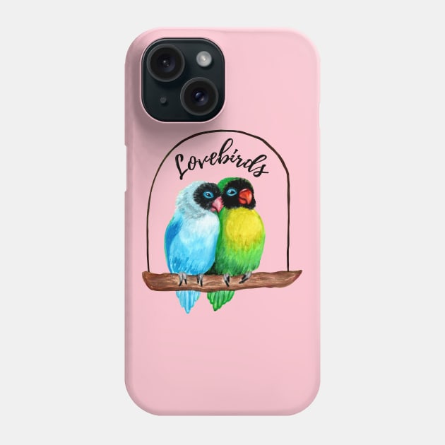 A Couple of Lovebirds Phone Case by IvyLilyArt