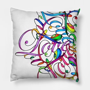 All You Need Is Love in Color Pillow