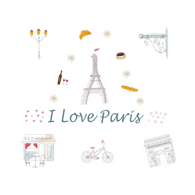 I love Paris by cmartwork