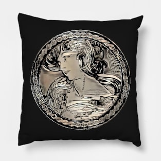 Framed Dream of Vitrail Pour la facade de la Boutique Fouquet Pillow