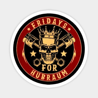 Skull Fridays for Hubraum Motorcycle Club Magnet