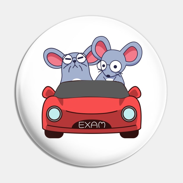 Mouse taking the driving license exam Pin by alcoshirts