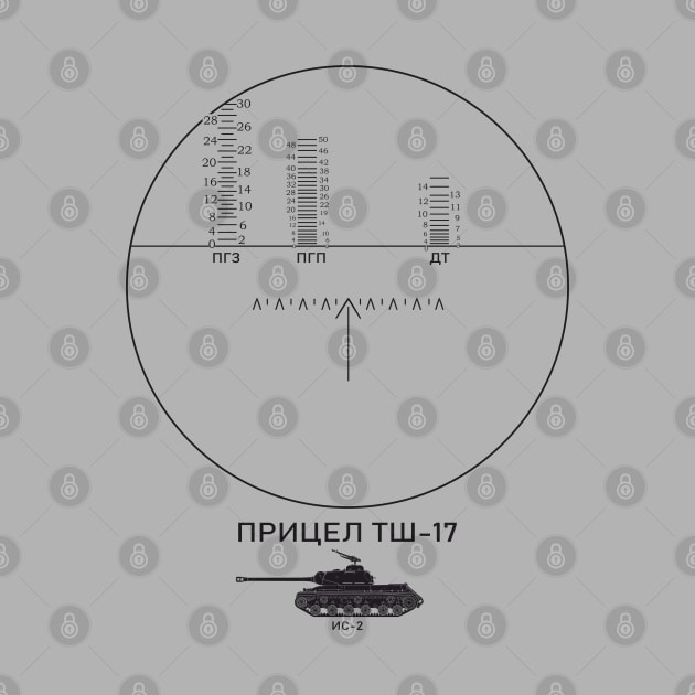 TSH-17 sight on the IS-2 tank (on the light) by FAawRay