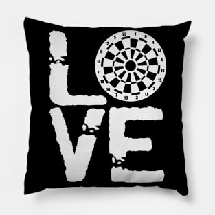 Dart Love Tournament Score Bullseye Pub Pillow