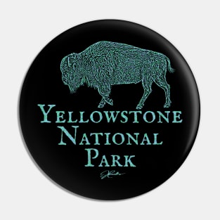 Yellowstone National Park Walking Bison Pin