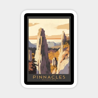 Pinnacles National Park Travel Poster Magnet