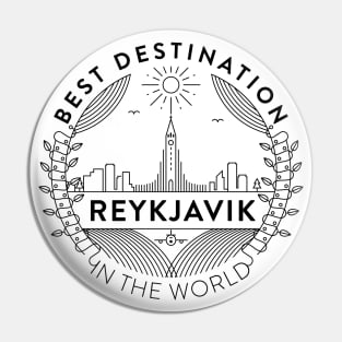 Reykjavik Minimal Badge Design Pin