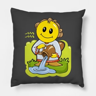 Smiley Aquarius Pillow