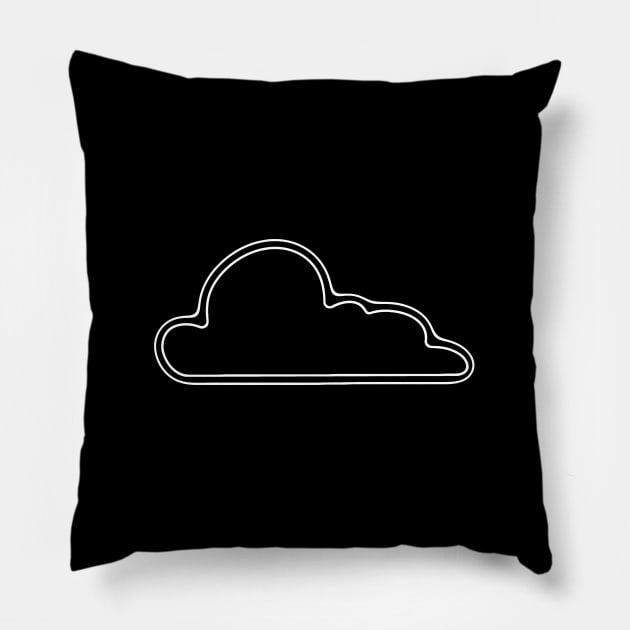 Black Cloud Pillow by Frag