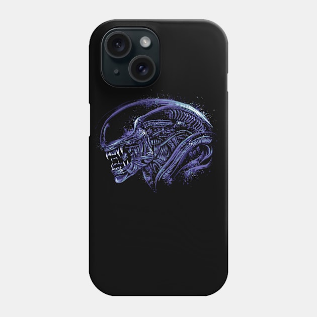 Space Nightmare (Horror purple) Phone Case by DrMonekers