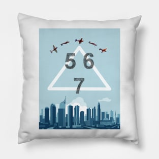 City Blue Pillow