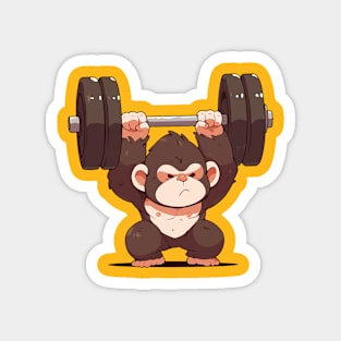 monkey at gym Magnet