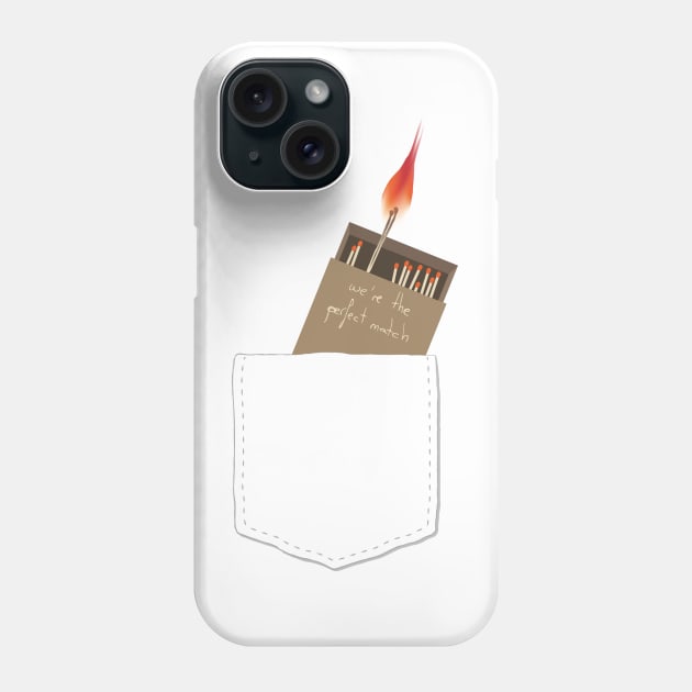 We're the perfect match Phone Case by CatchyFunky