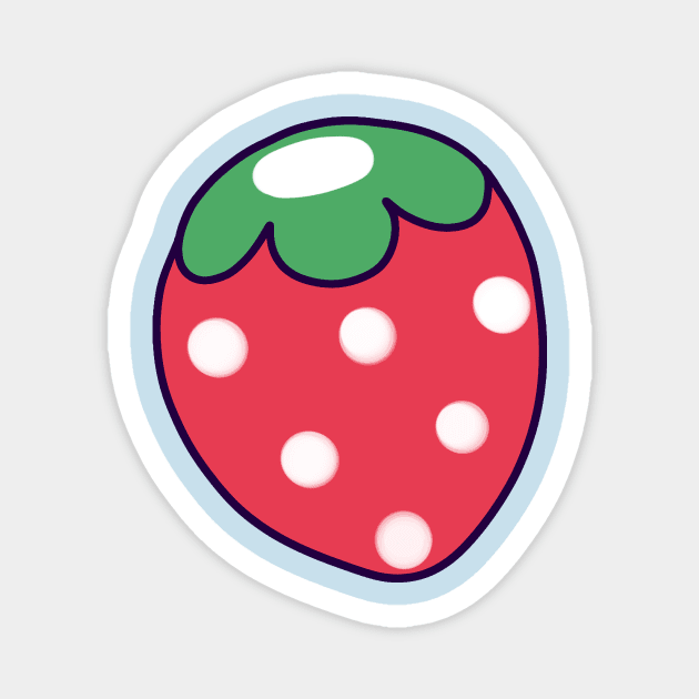 Simple Strawberry Magnet by saradaboru