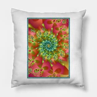 Colourful Spinning Hearts Pillow