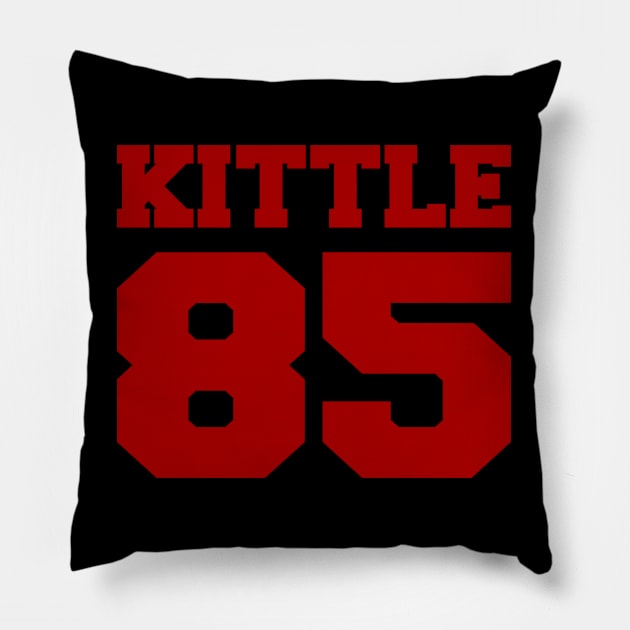 San Francisco 49ers George Kittle Super Bowl Jersey Pillow by Attia17