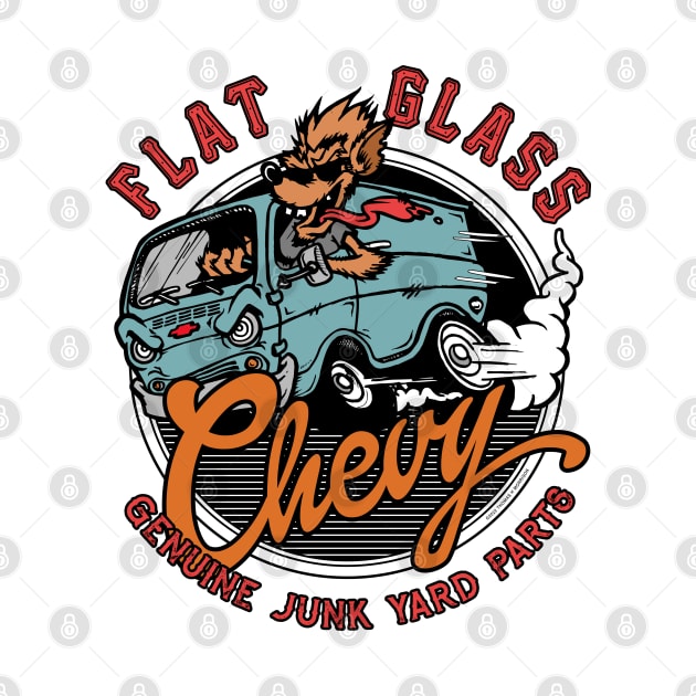 Flat Glass Chevy Classic Van by Thomas H Morrison-Art