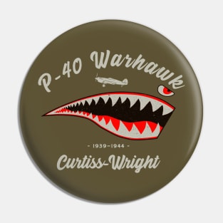 P-40 Warhawk Shark Tooth Pin