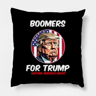 Boomers For Trump Keeg America President 2024 Pillow