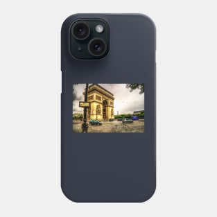 Place Charles De Gaulle, Arc de Triomphe, Paris Phone Case