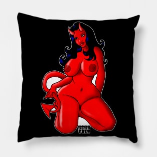 Curvy Demon Girl Pillow