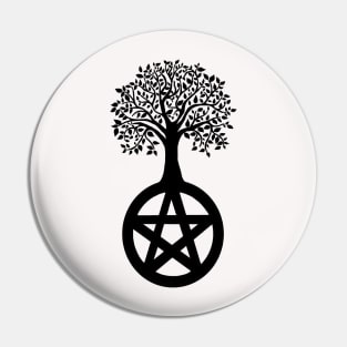 Pentacle Tree Pin