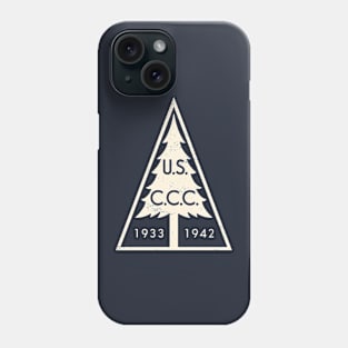 Civilian Conservation Corps - Triangle Tree Badge Phone Case