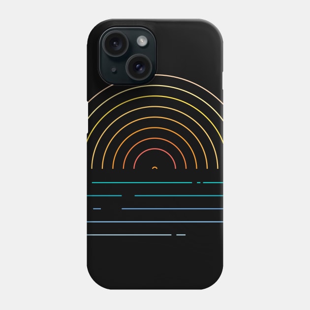 Sunset Vinyl Colors Phone Case by Vanphirst