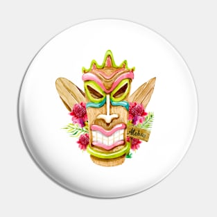 Colorful Tiki Pin