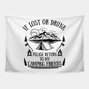 funny camping sayings Tapestry